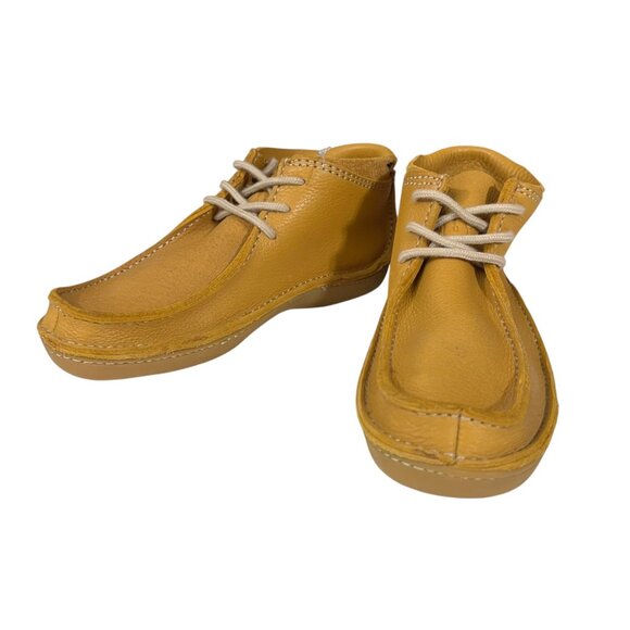 Bed Stu Tan Rustic Leather Lace Up Moc Toe Boots Shoes Casual Comfort Size 9 - Picture 6 of 8